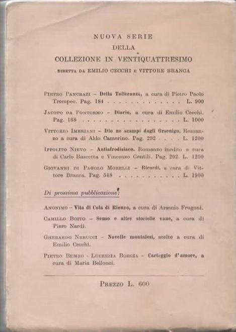 Memorie Lontane. Racconto. Con prefazione di P. Pancrazi. Quarta edizione - Guido Nobili - 2