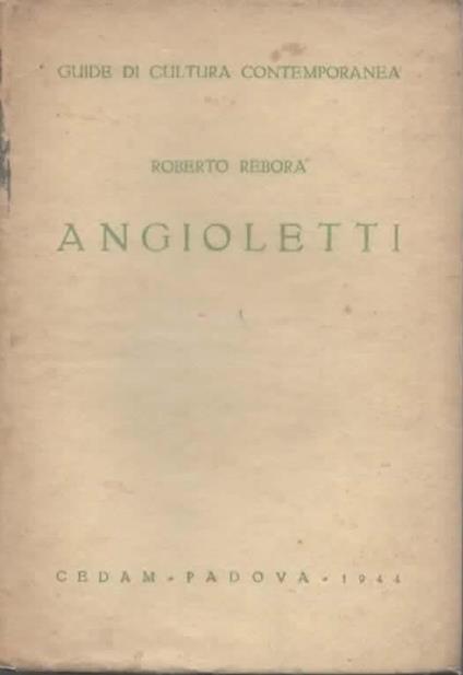 Angioletti - Roberto Rebora - copertina