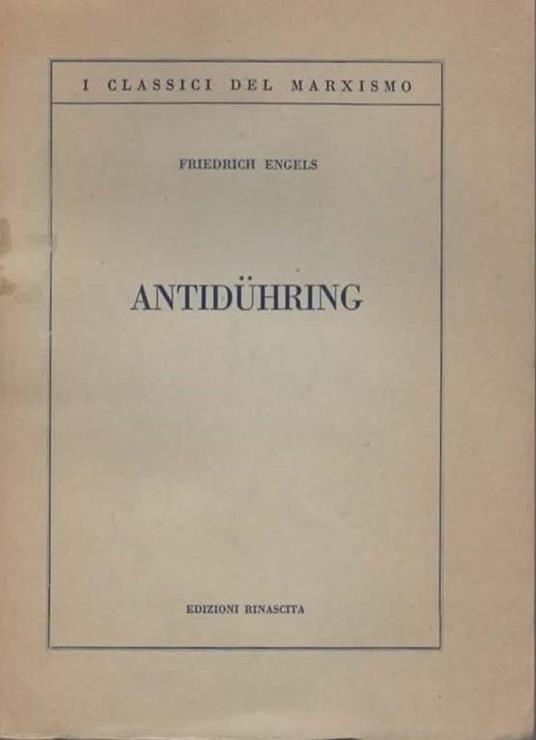 Antiduhring - Friedrich Engels - copertina