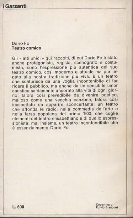 Teatro comico - Dario Fo - 3