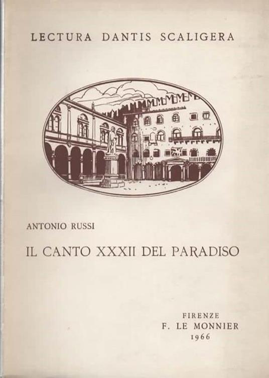 Il canto XXXII del paradiso - Antonio Russi - copertina