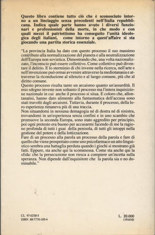 Processo alla parola - Armando Verdiglione - 2