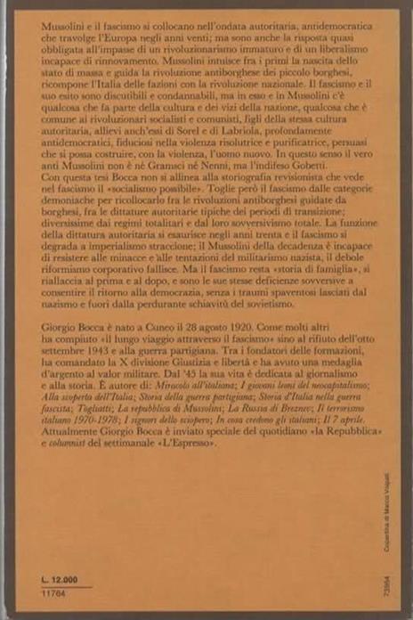 Mussolini socialfascista - Giorgio Bocca - 2
