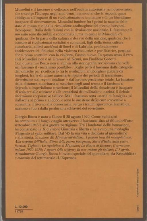 Mussolini socialfascista - Giorgio Bocca - 2