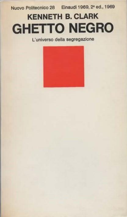 Ghetto negro - Kenneth B. Clark - copertina