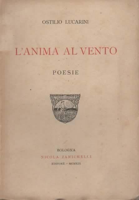 L' anima al vento. Poesie - Ostilio Lucarini - copertina