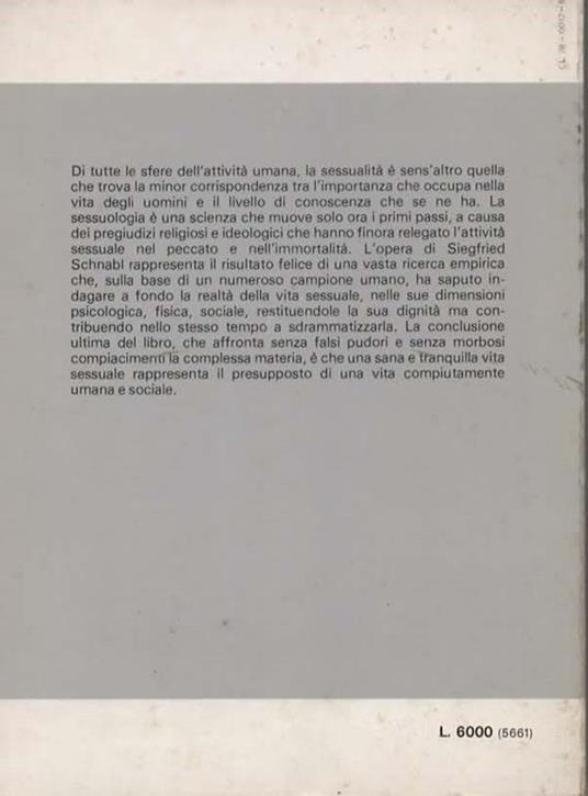 Comportamento sessuale e personalità. Prefazione di Sergio Colombi - Siegfried Schnabl - 2