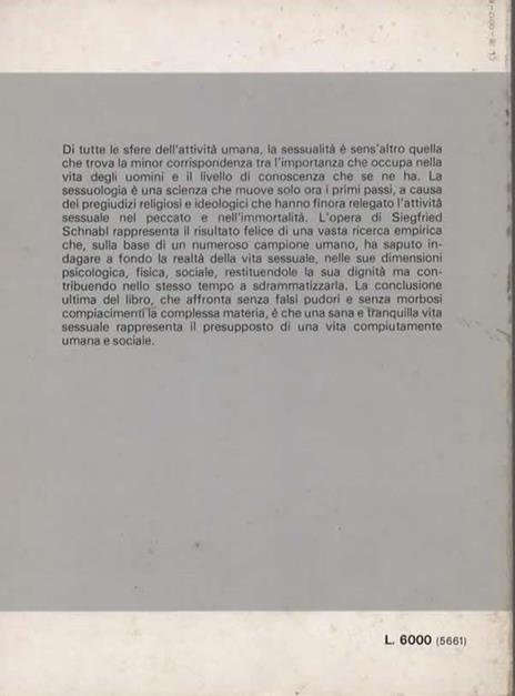 Comportamento sessuale e personalità. Prefazione di Sergio Colombi - Siegfried Schnabl - 3