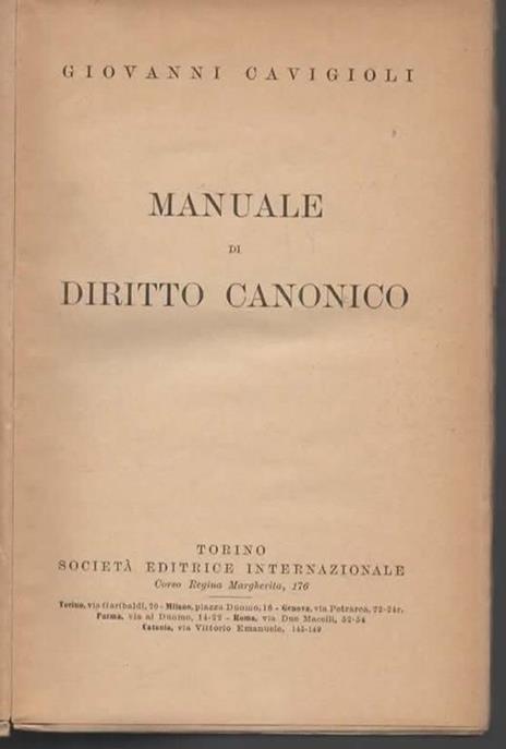 Manuale di diritto canonico - Giovanni Cavigioli - 3