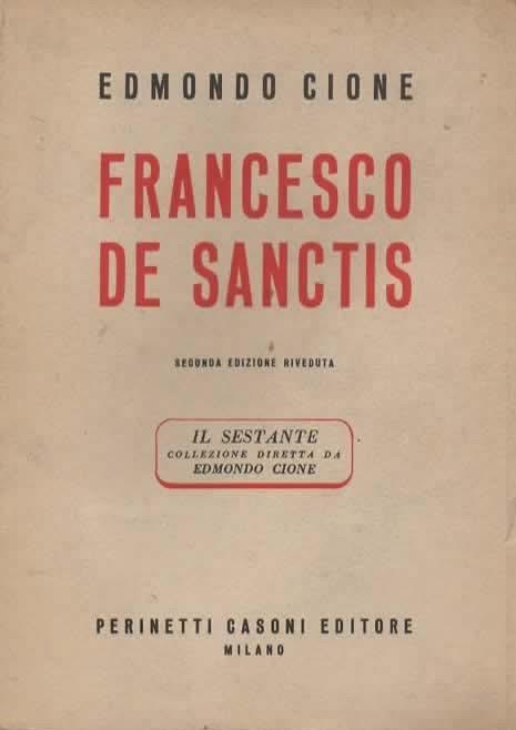 Francesco de Sanctis - Edmondo Cione - copertina