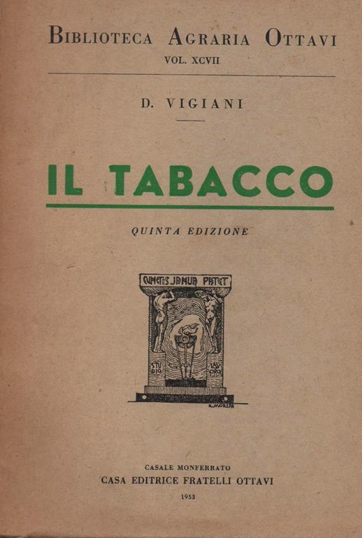 Il Tabacco - Dante Vigiani - copertina