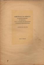 Coronale Di Sonetti. In Dialetto Milanese In Lode Della Nuova Galleria De Cristoforis E L'Indicazione De' Conduttori Delle Botteghe - Almanacco Per L'Anno 1833