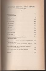 Opere Minori. a cura di Cesare Segre. Include Sonetti, Madrigali e Commedie
