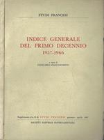 Indice generale del primo decennio 1957-1966. Supplemento al n° 31 di 