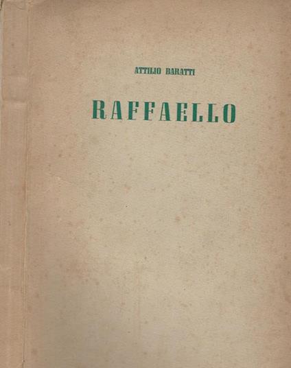 Raffaello - Attilio Baratti - copertina
