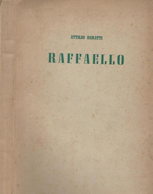 Raffaello - Attilio Baratti - copertina