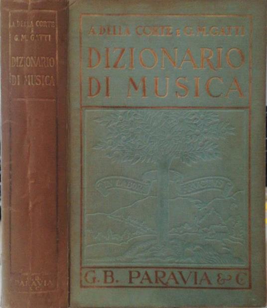 Dizionario di musica - copertina