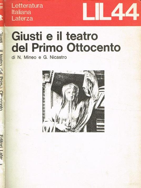 Giusti e il teatro del primo Ottocento - Nicolò Mineo - copertina