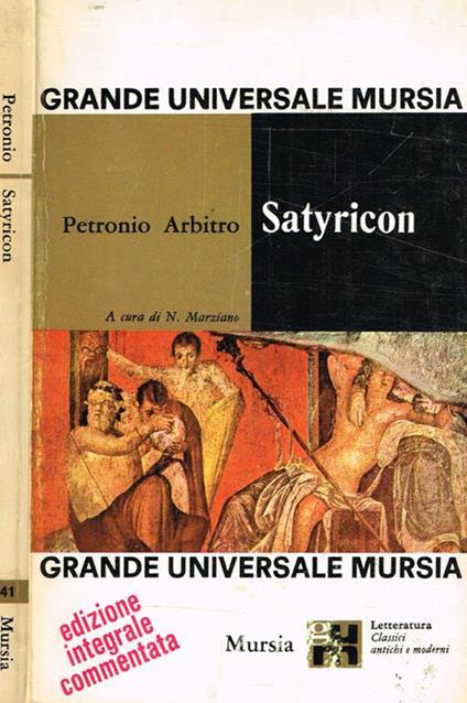 Satyricon - Arbitro Petronio - copertina