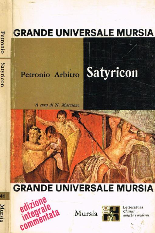 Satyricon - Arbitro Petronio - copertina