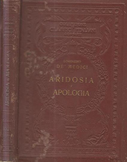 Aridosia e apologia - Lorenzo de' Medici - copertina
