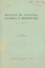 Rivista di cultura classica e medioevale anno VI 1964 n.1. Estratto da Note e Discussioni. Ancora su Domizio Marso