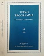 Terzo programma. Quaderni trimestrali, 4, 1961