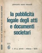 La pubblicità legale degli atti e documenti societari
