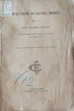 Prolusione di clinica medica