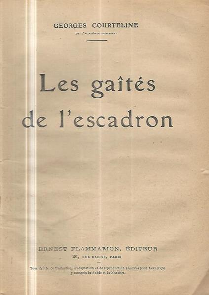 Les gaites de l'escadron - Georges Courteline - copertina