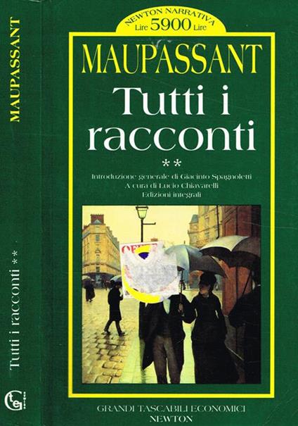 Tutti i racconti tomo II - Guy de Maupassant - copertina