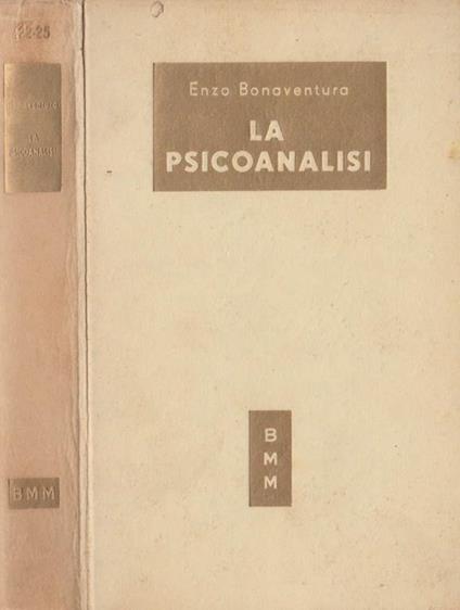 La Psicoanalisi - Enzo Bonaventura - copertina