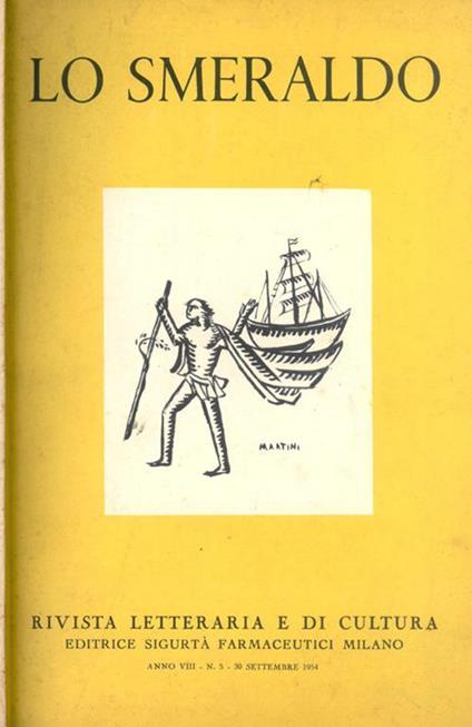 Lo Smeraldo No. 5. Rivista letteraria e di cultura - copertina