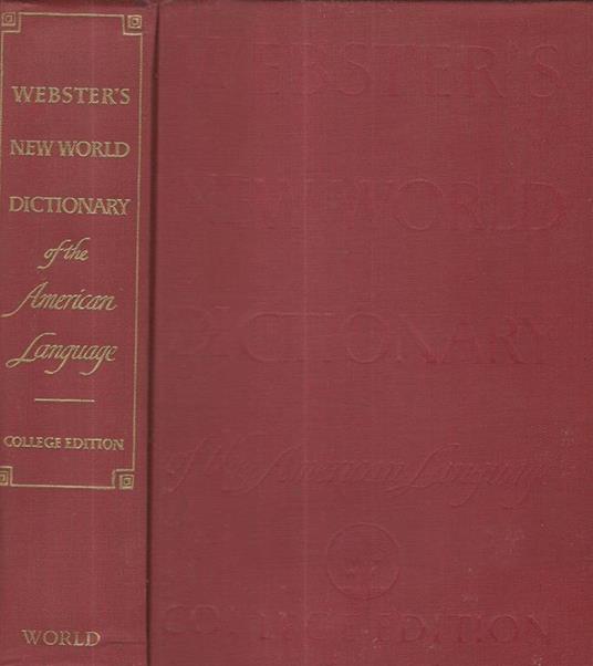 Webster's new world dictionary of the american language - copertina