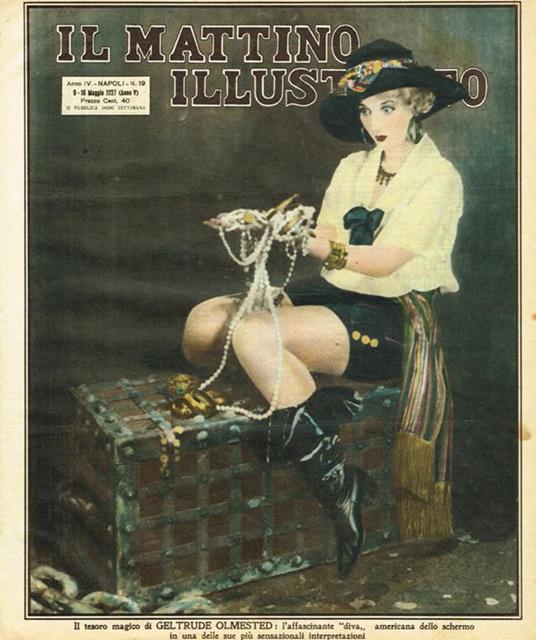 Il Mattino Illustrato. Anno IV n.19, 1927. Il tesoro magico di Geltrude Olmested - copertina