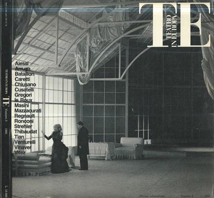 Teatro in Europa num. 3 - copertina