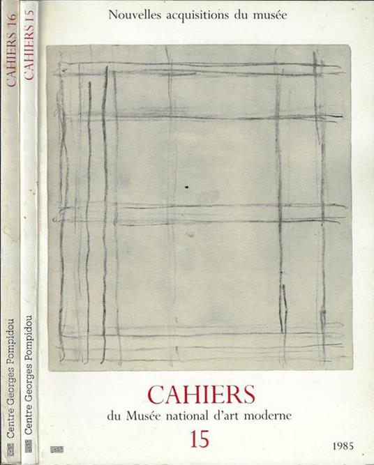 Cahiers Anno 1985 N° 15, 16. Du Mnusée national d'art moderne - Jean Maheu - copertina