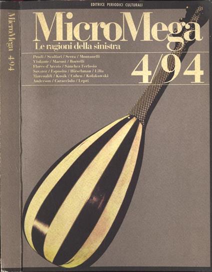 MicroMega n. 4. Le ragioni della sinistra - copertina
