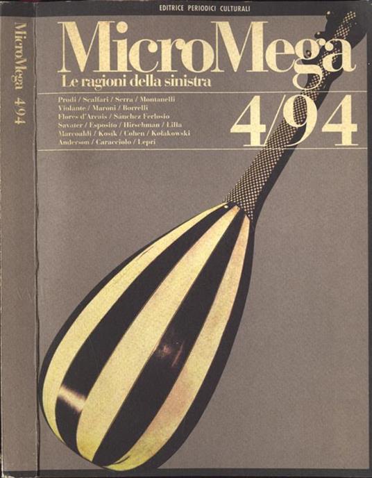 MicroMega n. 4. Le ragioni della sinistra - copertina