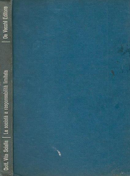 La società a responsabilità limitata - Vito Scialla - copertina