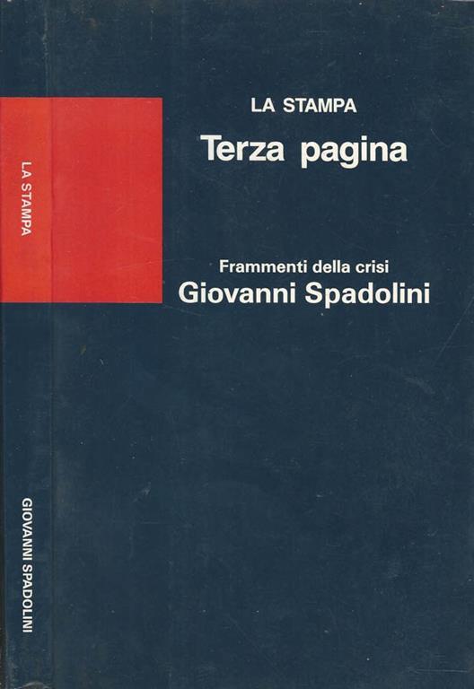 Frammenti della crisi - Giovanni Spadolini - copertina
