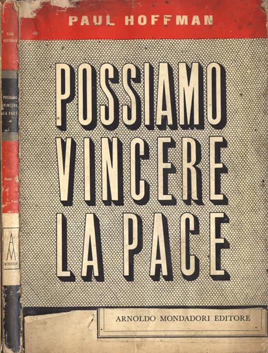 Possiamo vincere la pace - Paul Hoffman - copertina