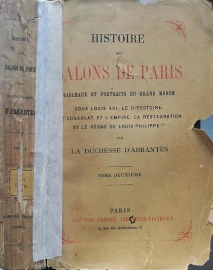Histoire des Salons de Paris. Tableaux et portraits du grand monde - copertina