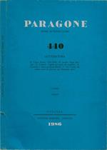 Paragone. Rivista mensile di arte figurative e letteratura fondata da Roberto Longhi - Nuova serie - Letteratura Anno XXXVII, 1986