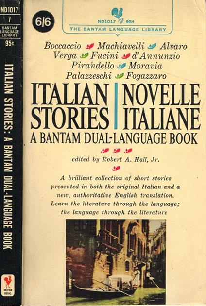 Italian stories/novelle italiane. A Bantam dual-language book - copertina
