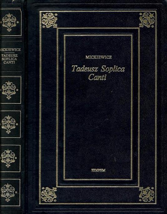 Tadeusz Soplica. Canti - Adam Mickiewcz - copertina