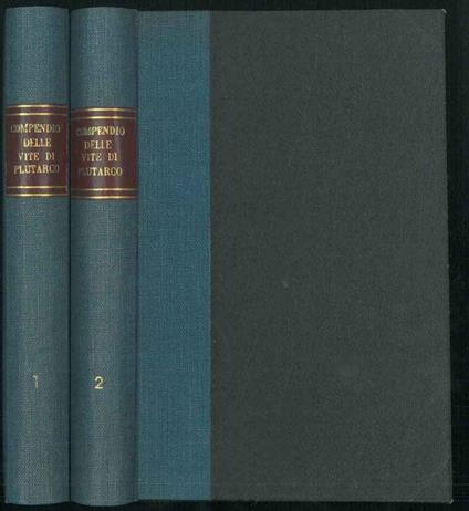 Compendio delle vite. Opera in 2 volumi - Plutarco - copertina