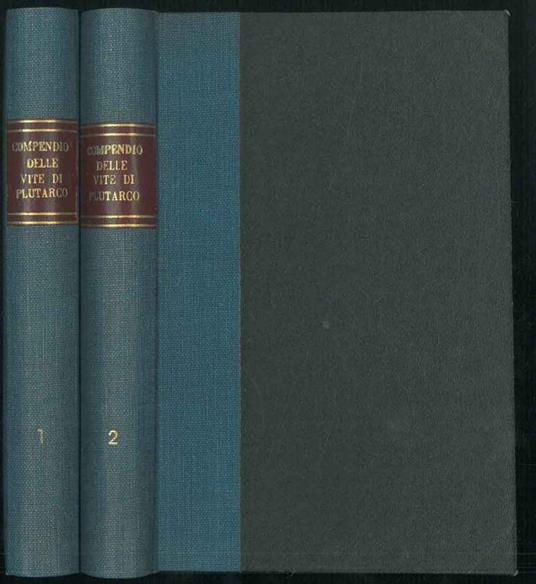 Compendio delle vite. Opera in 2 volumi - Plutarco - copertina