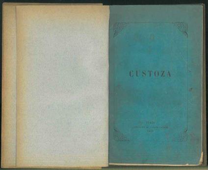 Custoza - Henri Le Masson - copertina