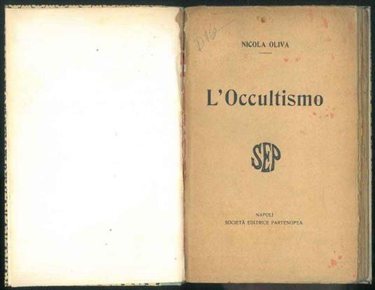 L' occultismo - Nicola Oliva - copertina